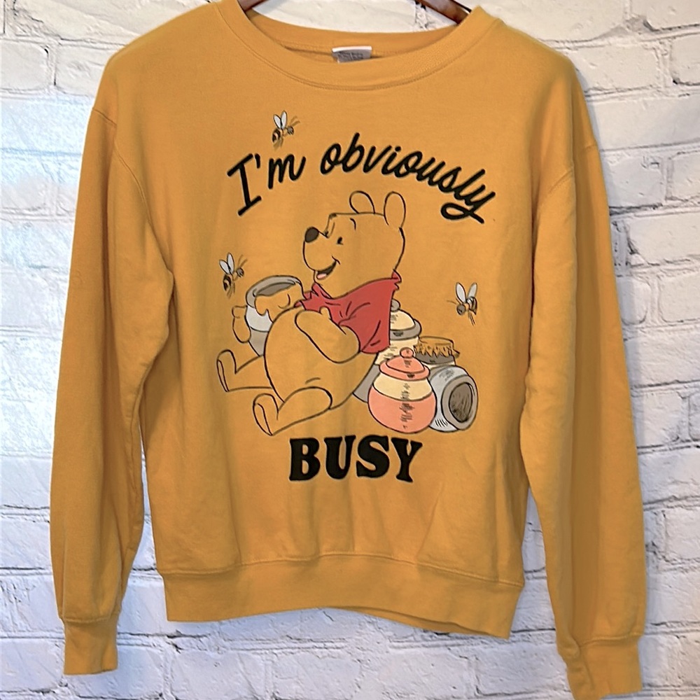 Disney’s Winnie the Pooh Bear I’m Obviously Busy Vintage Sweatshirt Size Small
